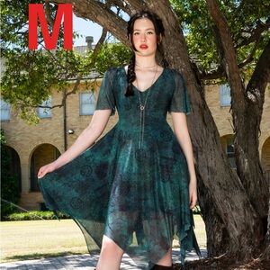 Blackmilk Green Moss Maiden Handkerchief Dress - SOLD OUT
